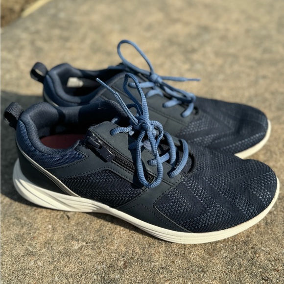 Navy Blue Patterned Sneakers - Picture 2 of 6